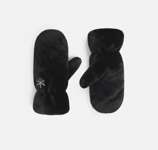 Embroidered Snowflake Mittens