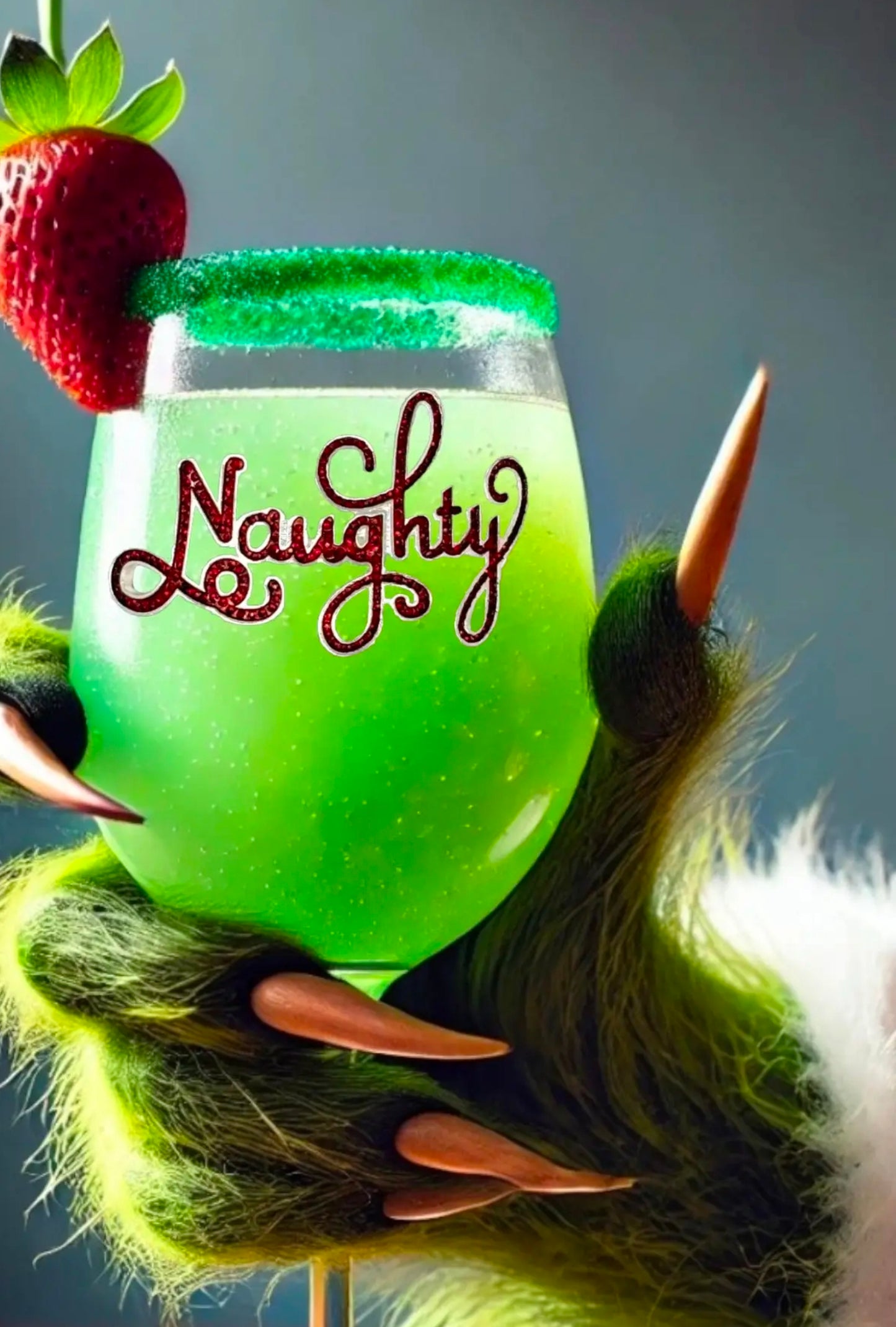 Naughty Stemmed Wine Glass