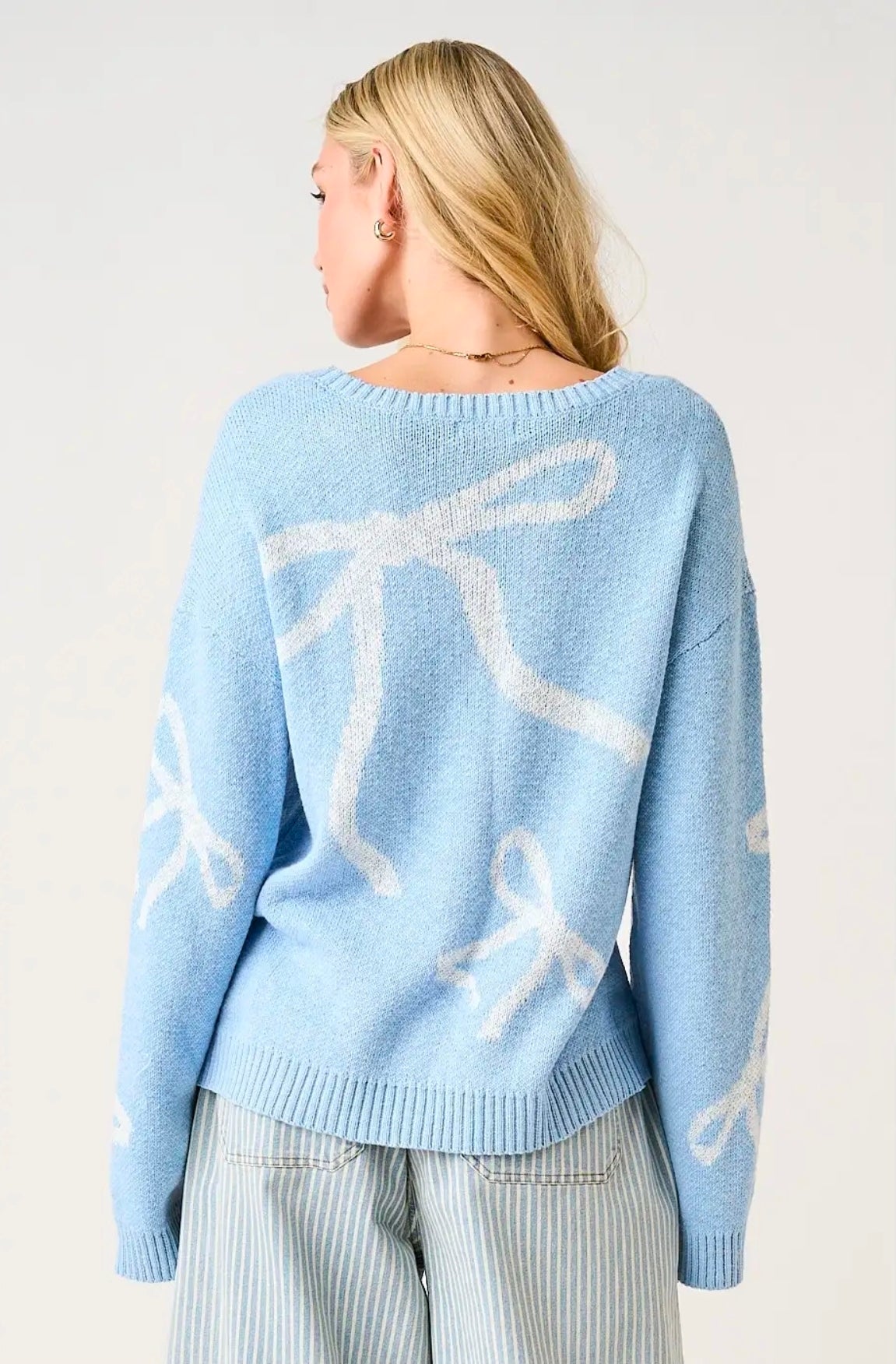 Bow Wide Sleeve Sweater