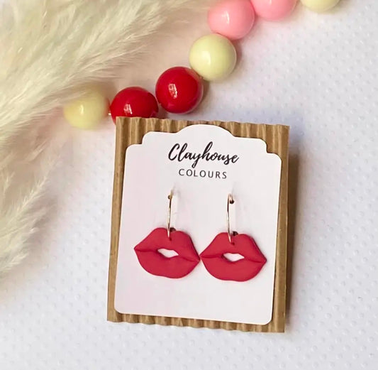 Valentine's Day Lip Earrings