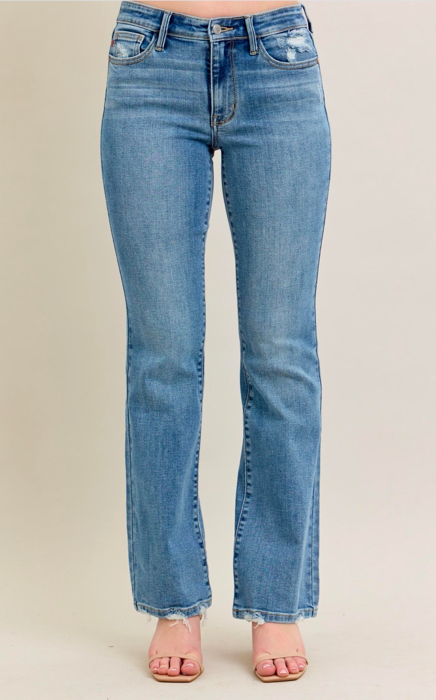 Judy Blue Vintage Wash Boot Cut w/Destroy Hem