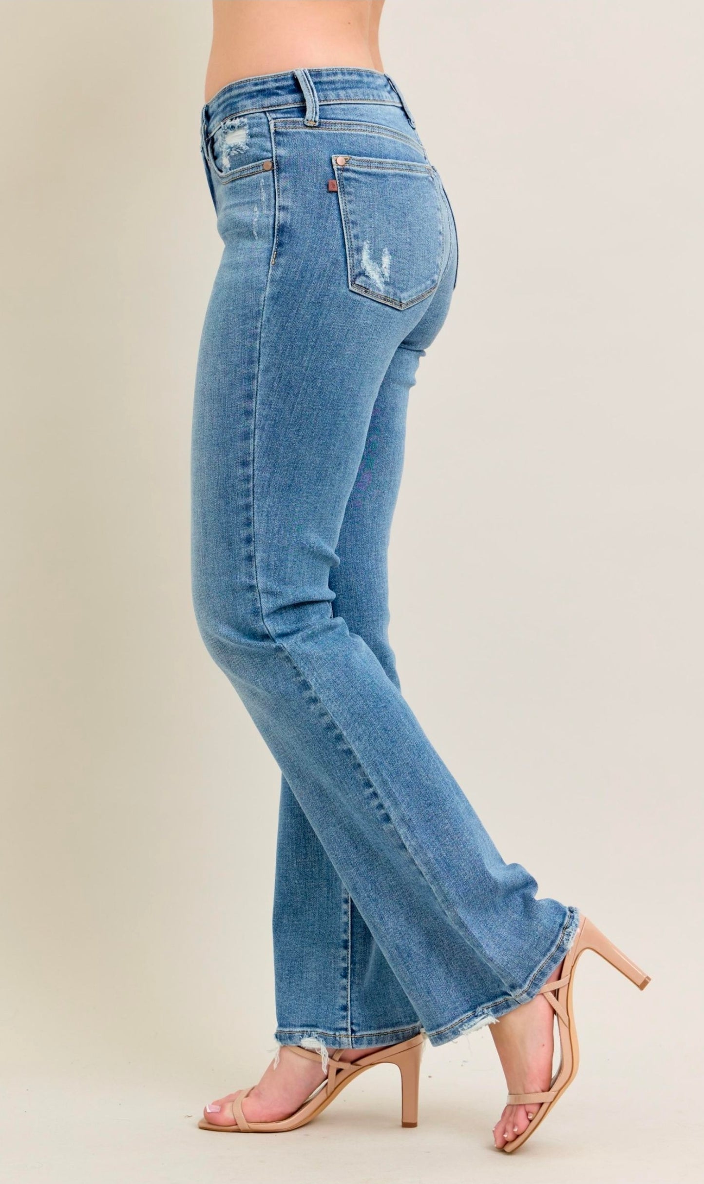 Judy Blue Vintage Wash Boot Cut w/Destroy Hem