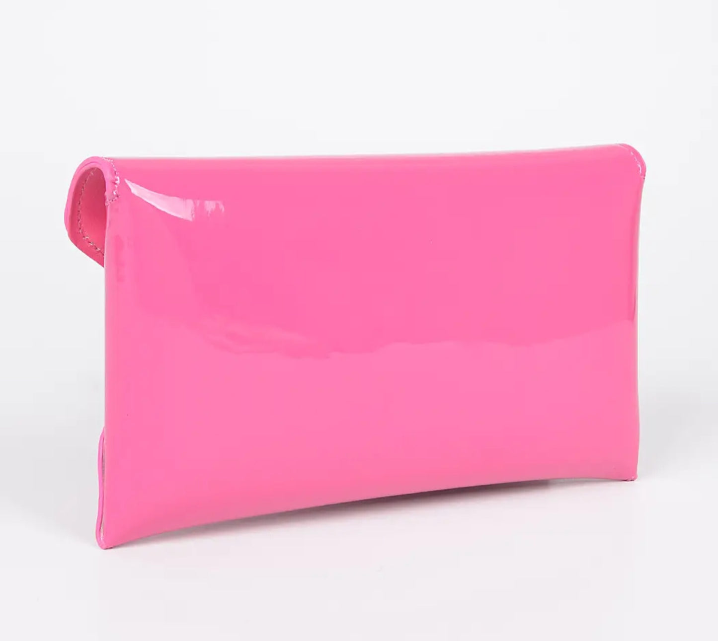 Enamel Envelope Clutch