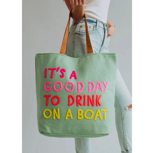 Mint Drink On A Boat Tote