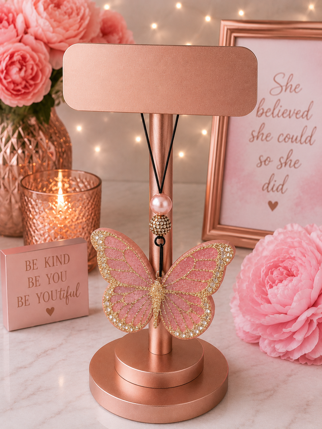 Rose Gold Butterfly