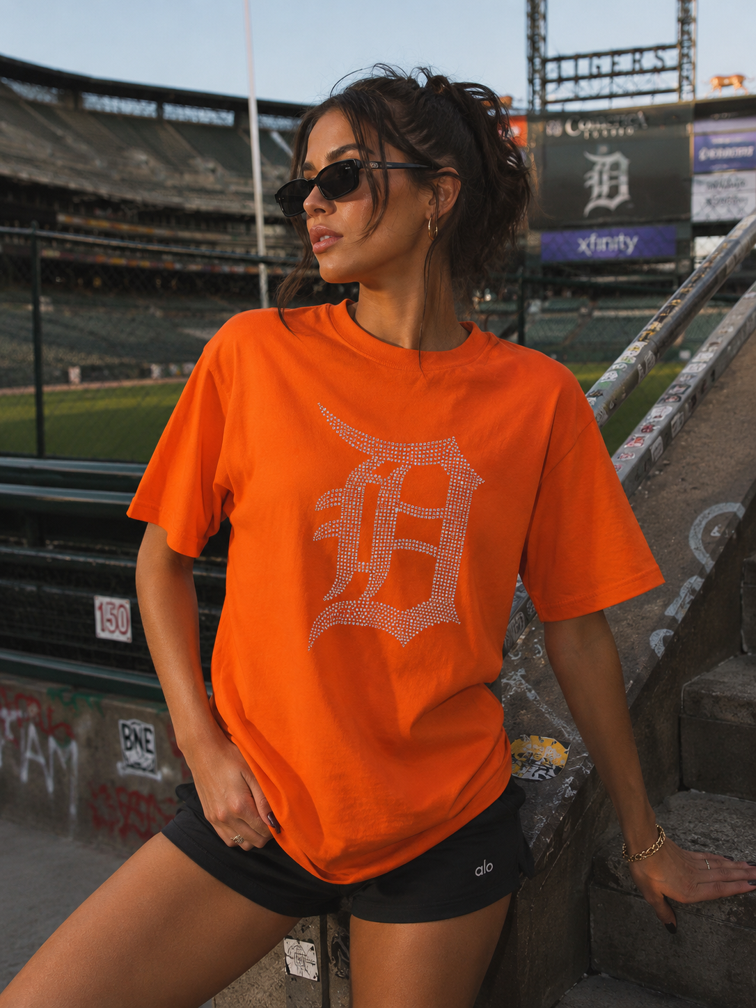 Rhinestone D Tee