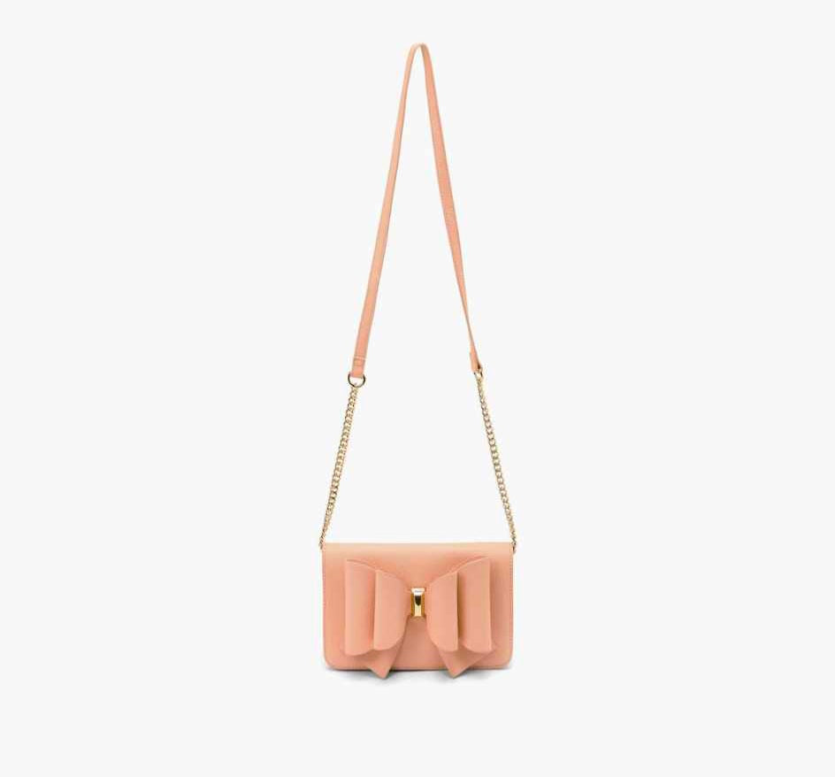 Coral Overflap Bow Crossbody