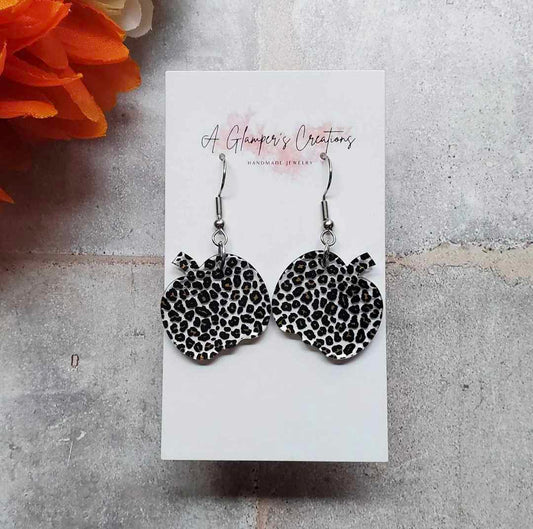 Mini Leopard Pumpkin Earrings