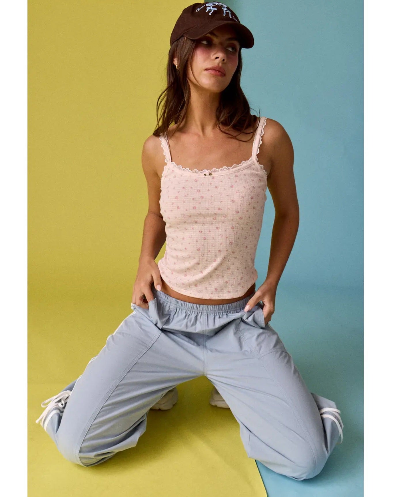 Ashley Lace Trim Camisole