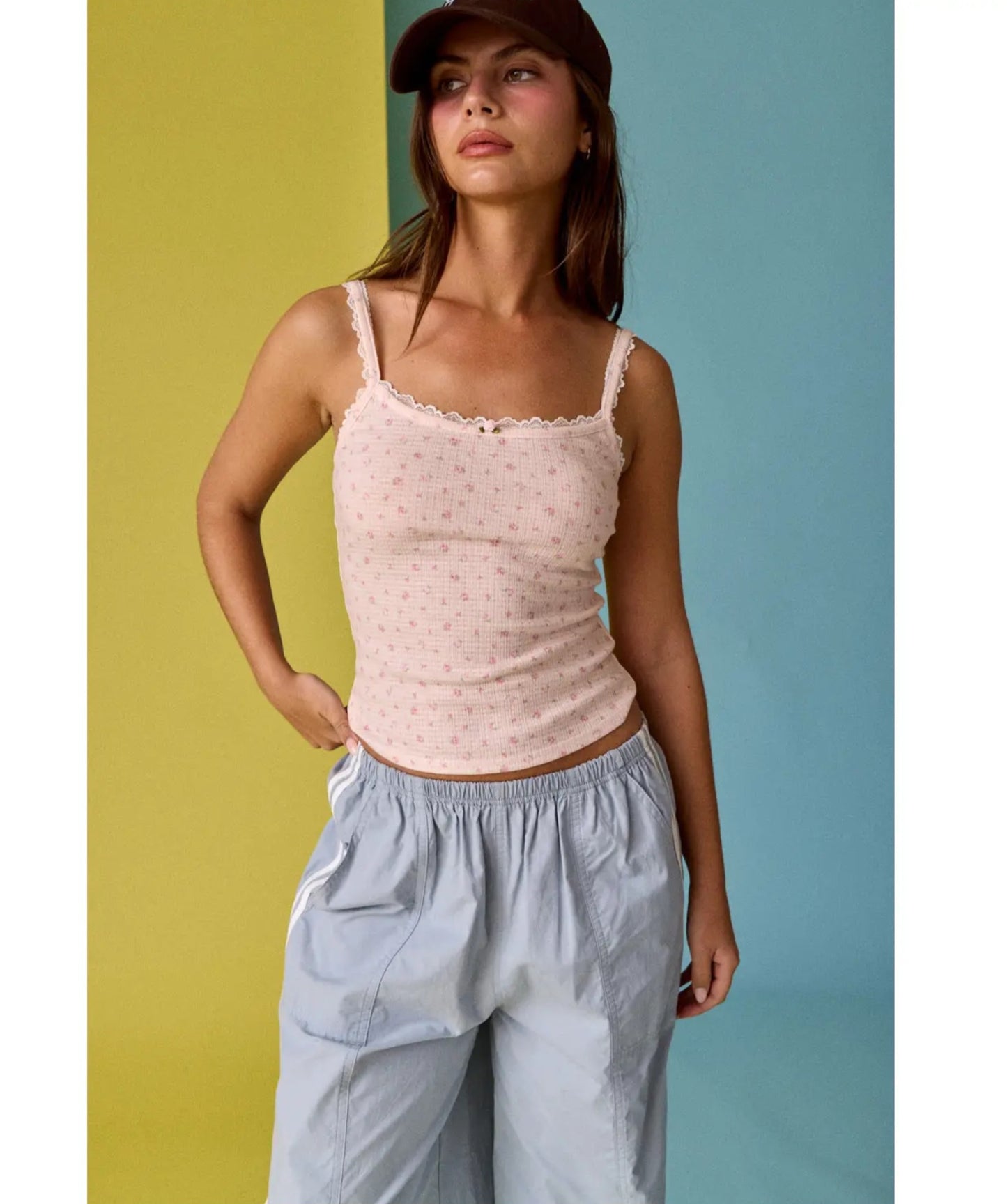 Ashley Lace Trim Camisole
